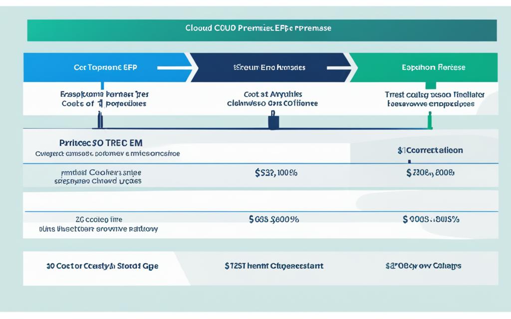 Cloud ERP vs On-Premise ERP Cost Analysis Chart